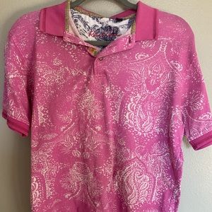 Pink Robert Graham Polo Shirt